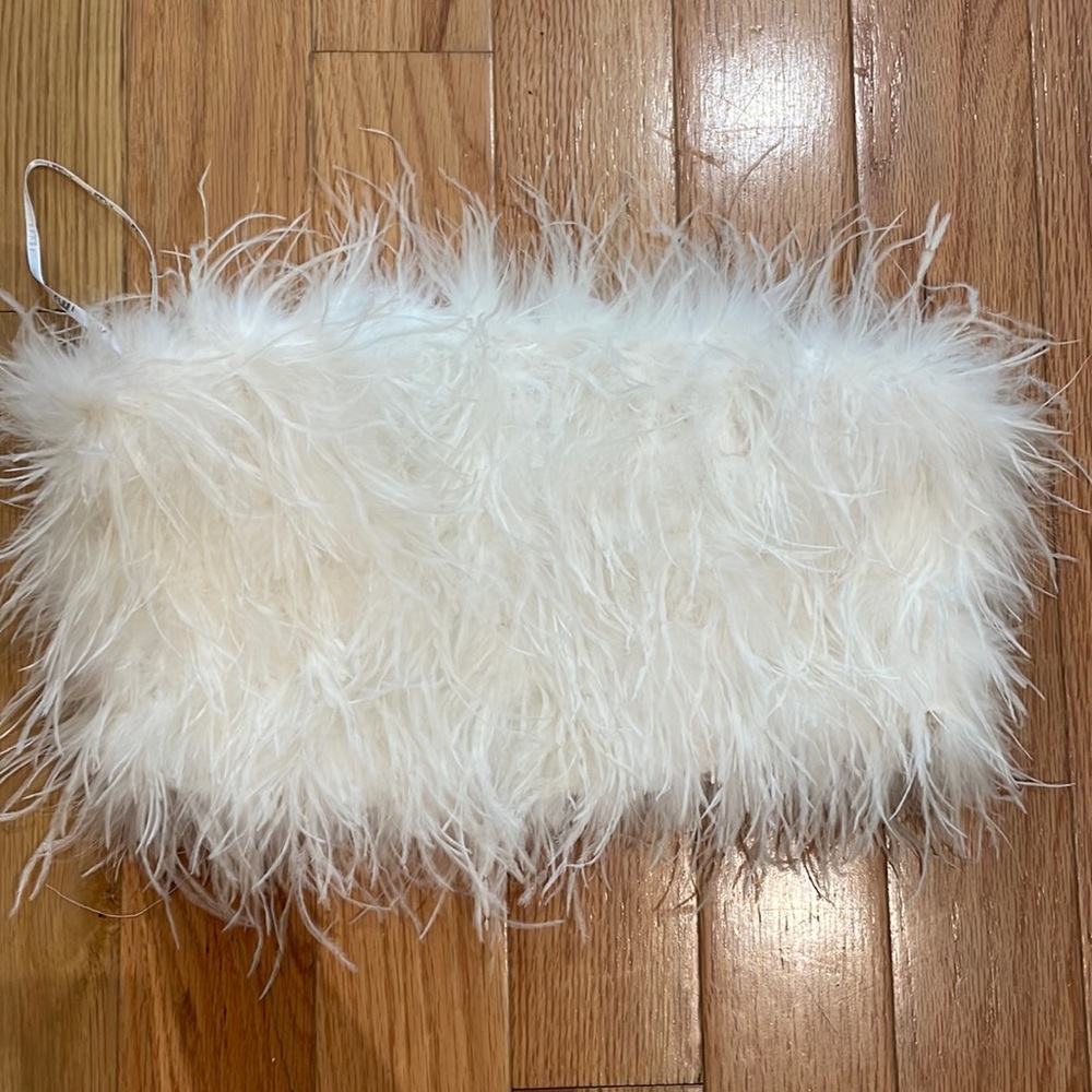 Club L London Feather Bandeau Top